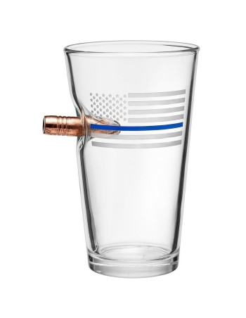 Thin Blue Line Glass Pint